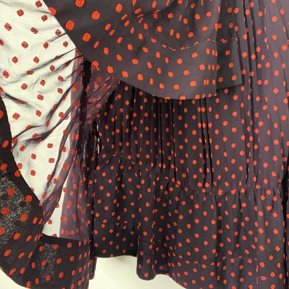 Self Portrait Plumetis Off Shoulder Mini Dress Womens US4 - Picture 8 of 14